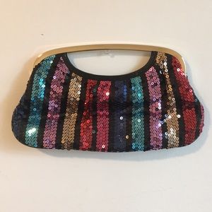 Express Sequined Clutch